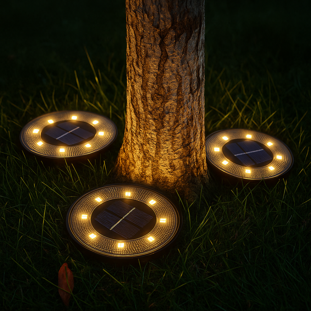 Solar LED in-ground lights