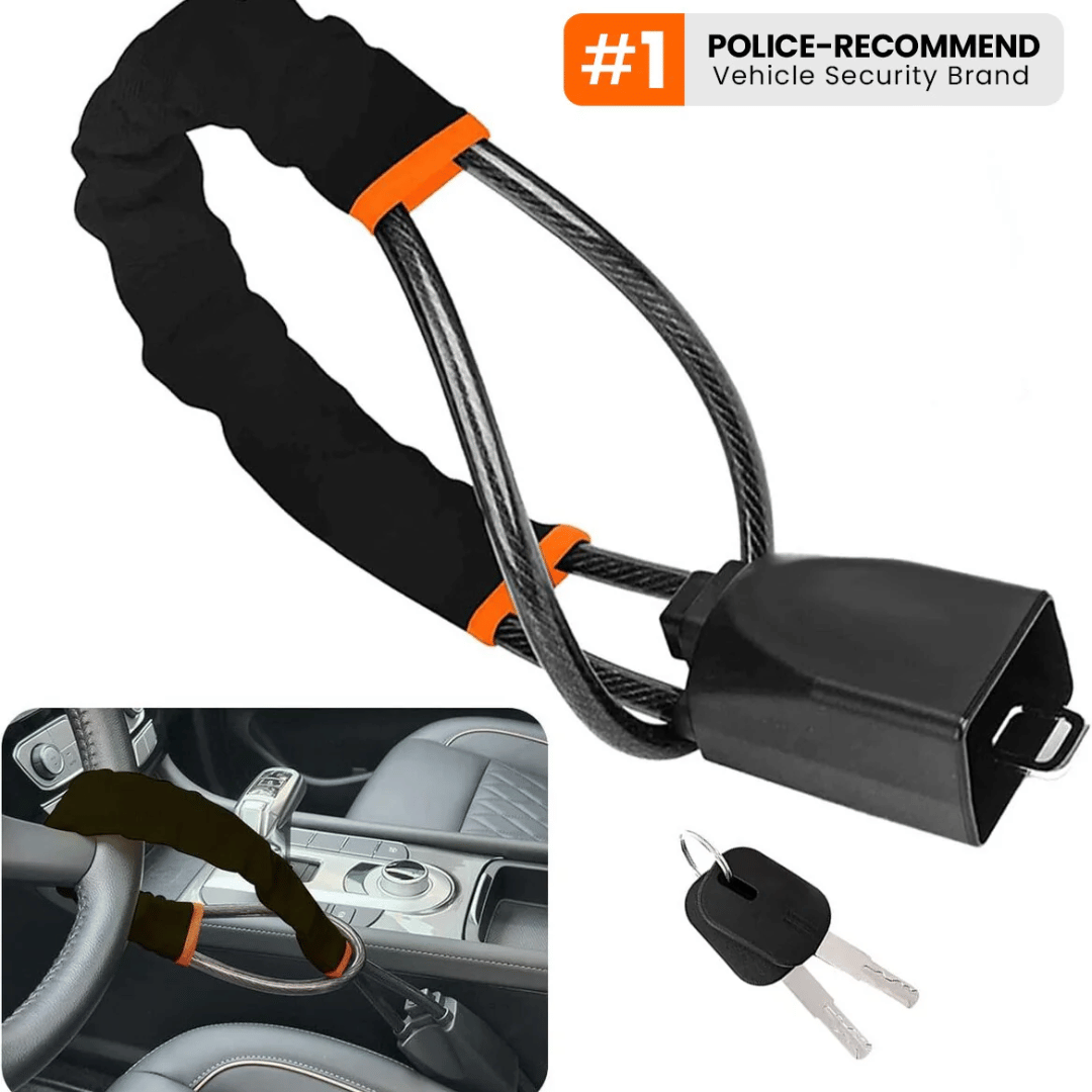 Car steering wheel anti-theft lock