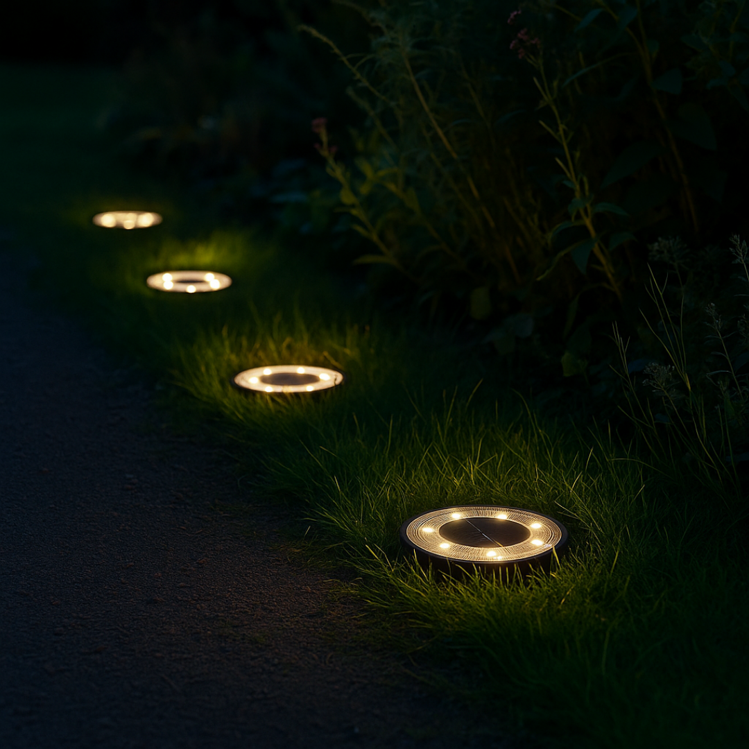 Solar LED in-ground lights
