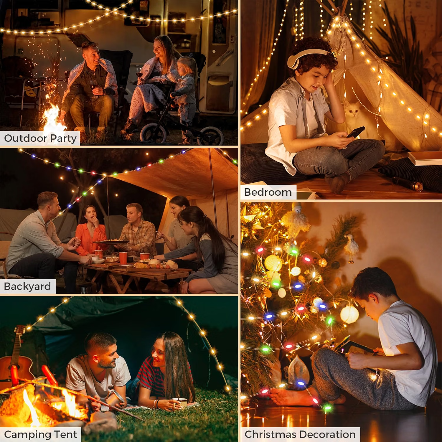Camping String Light 20M / 65FT