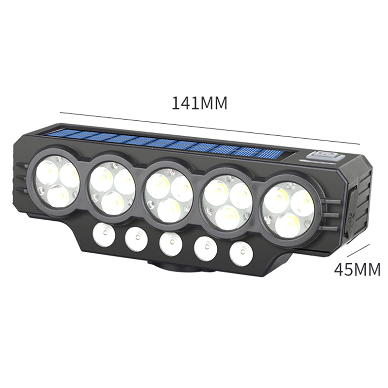 Solar & USB Rechargeable Bicycle Light