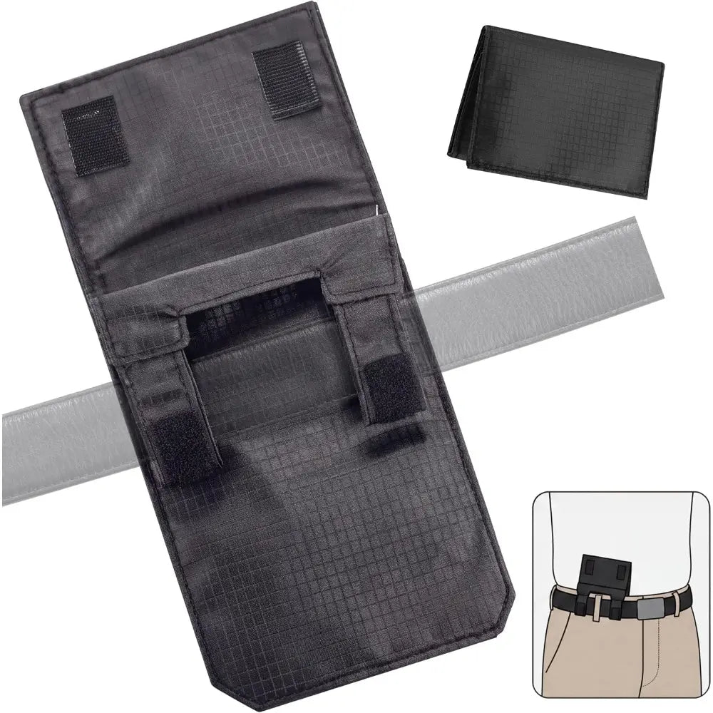 Anti-Theft Slim Passport & Phone Travel Waist Pouch – Belt-Attachable Document Bag