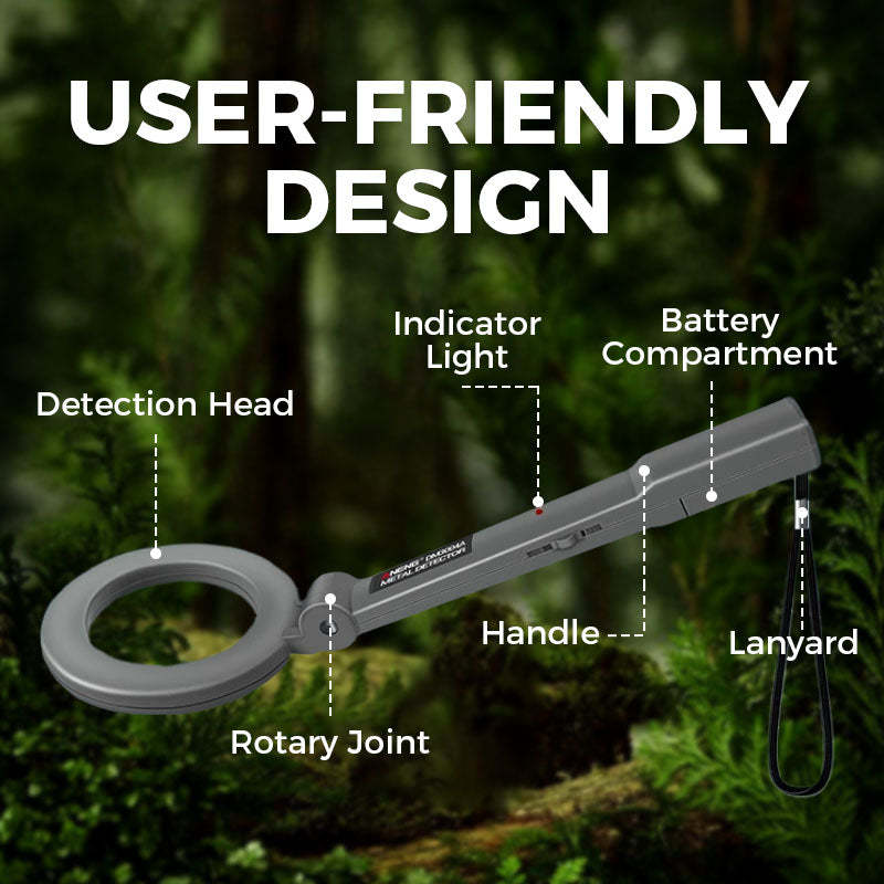  360° Handheld Metal Detector For Gold & Jewelry