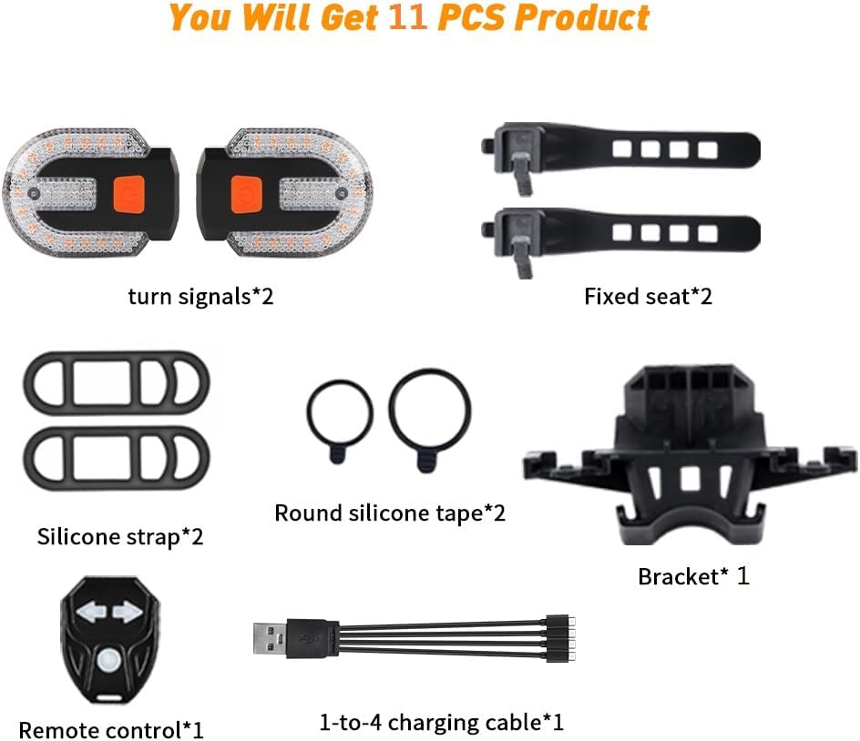 Wireless remote control for bicycle rear light
