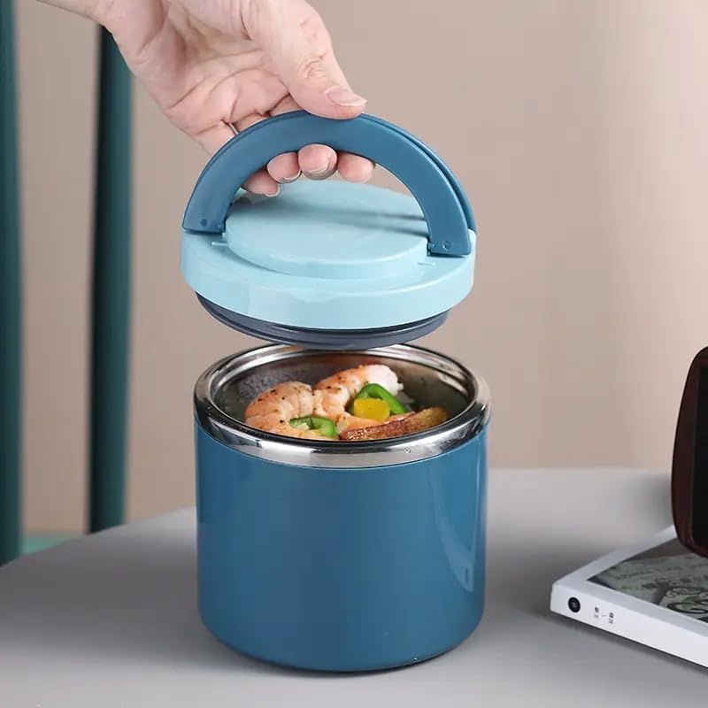 Lunch Box - Stainless Steel Thermal Container with Leakproof Lid, Large Capacity Insulated Meal Jar for Office, Commuters & Outdoor Enthusiasts
