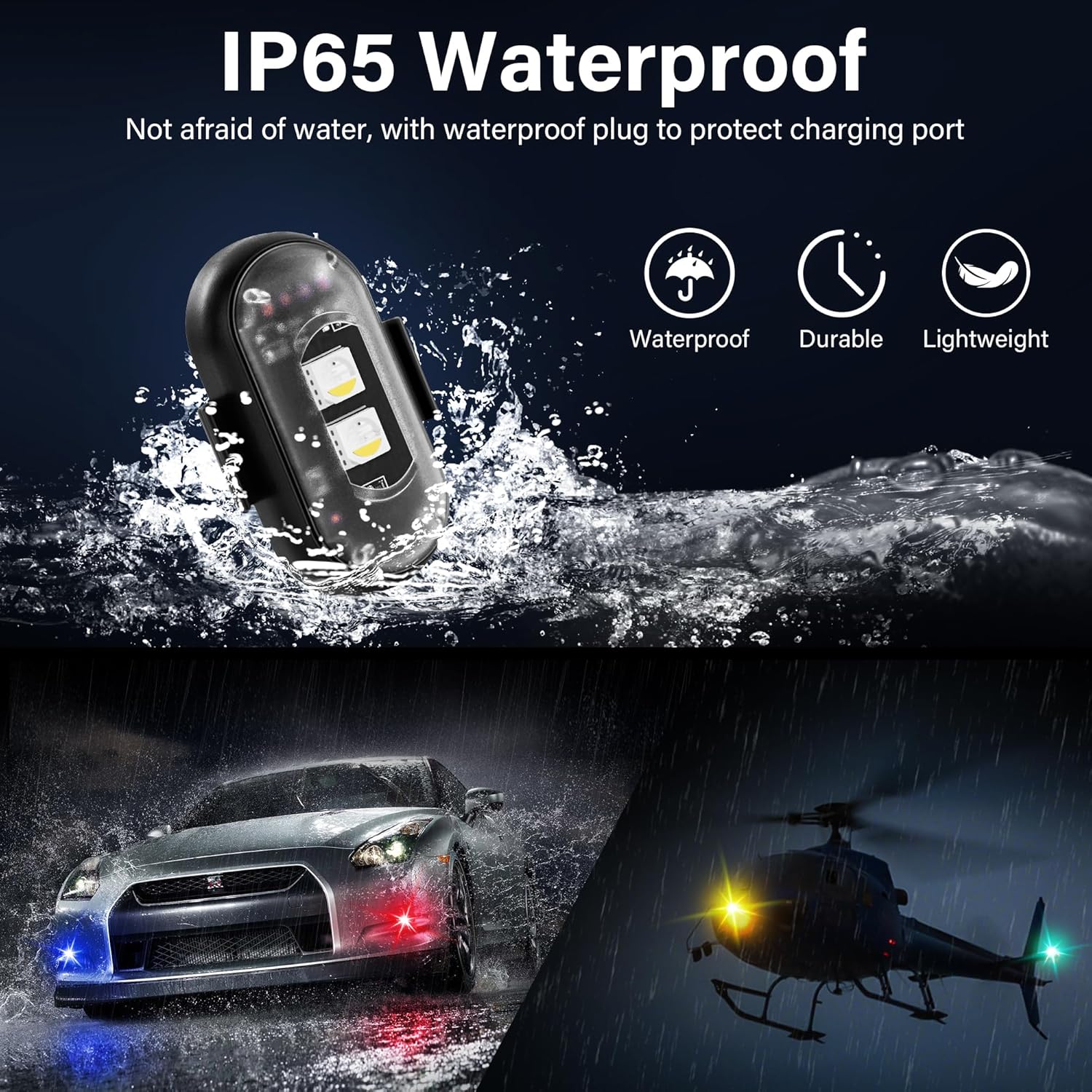 Wireless LED Strobe Warning Light