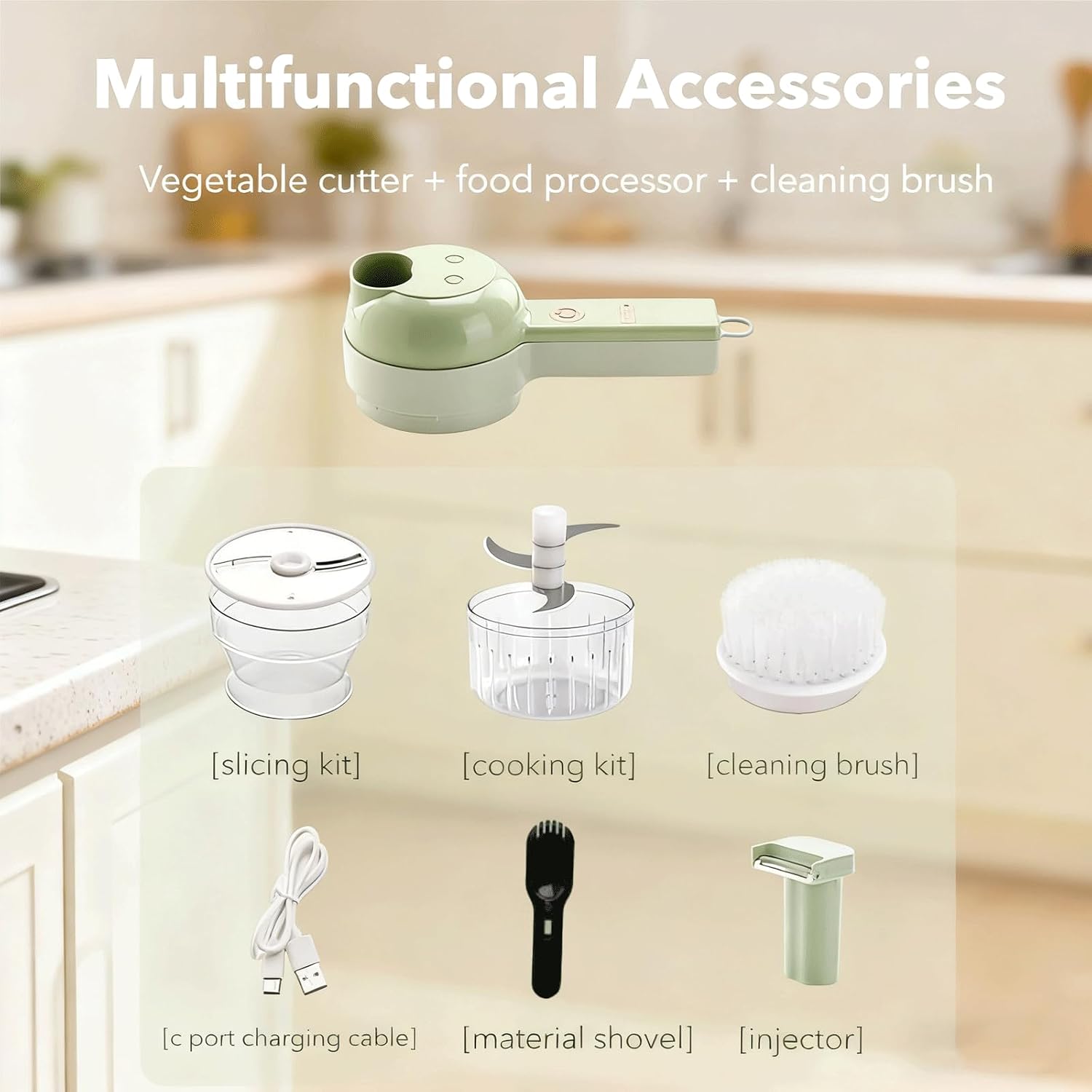 4-in-1 Electric Vegetable Chopper