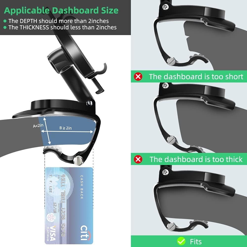 Universal 360° Rotation Multifunctional Car Dashboard Phone Moun holder