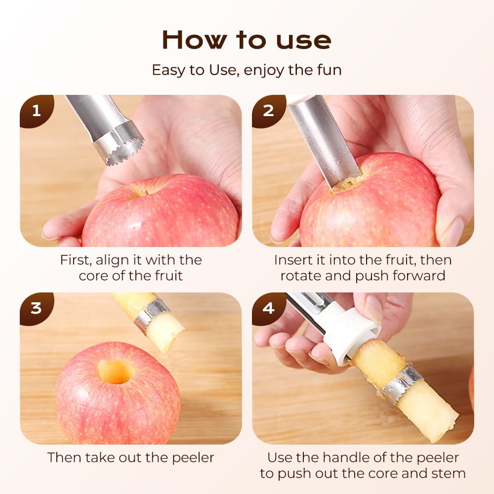2 in 1 Apple Corer and Peeler, Apple Core Removal Tool🍎Buy one, get one free🔥
