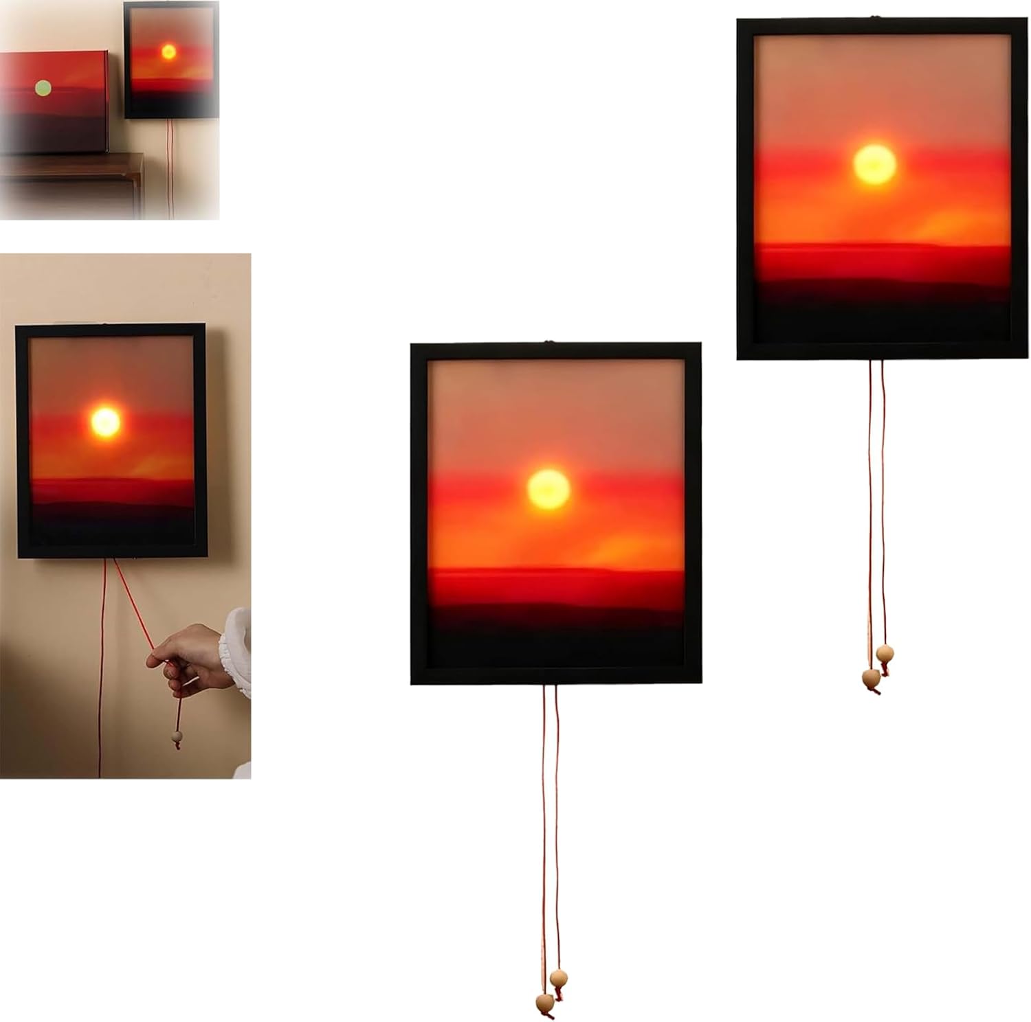 Creative Sunset Hand-Pull Lamp