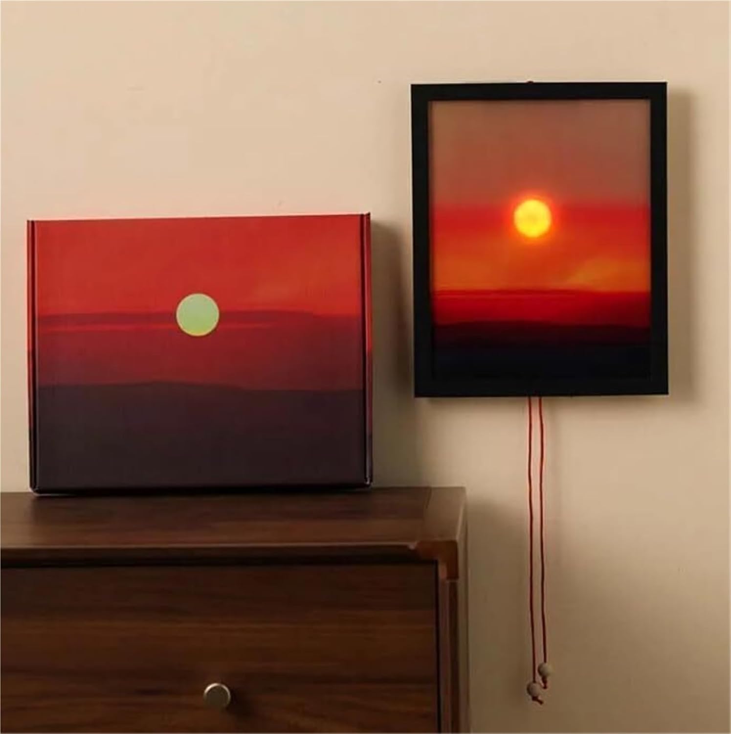 Creative Sunset Hand-Pull Lamp