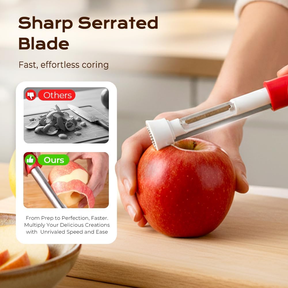 2 in 1 Apple Corer and Peeler, Apple Core Removal Tool🍎Buy one, get one free🔥