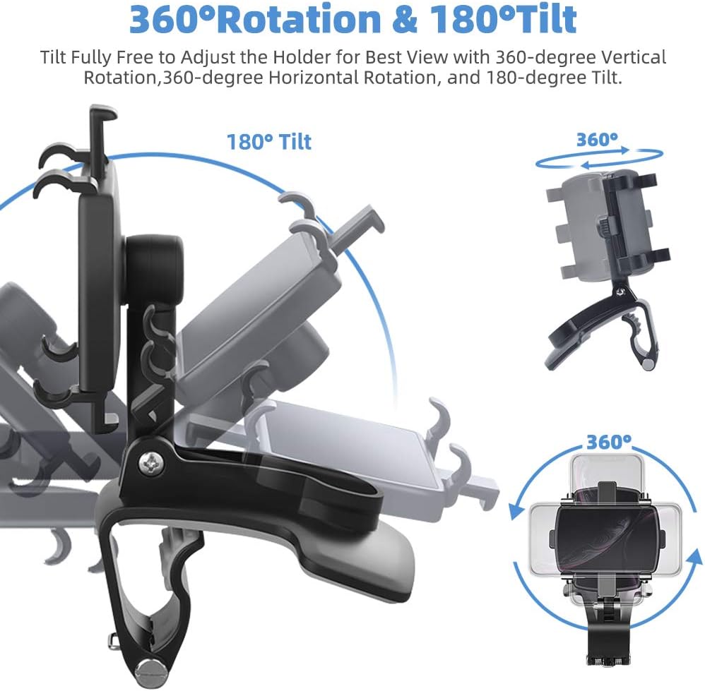 Universal 360° Rotation Multifunctional Car Dashboard Phone Moun holder