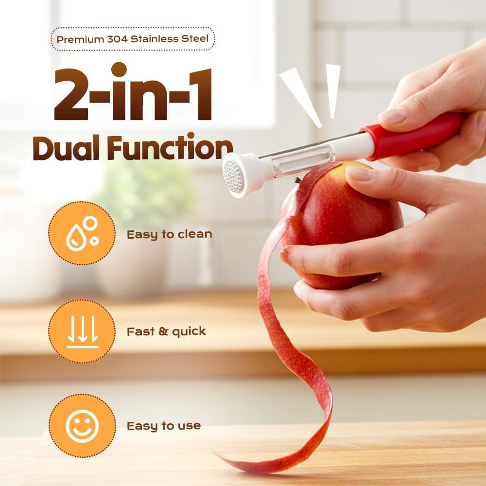 2 in 1 Apple Corer and Peeler, Apple Core Removal Tool🍎Buy one, get one free🔥
