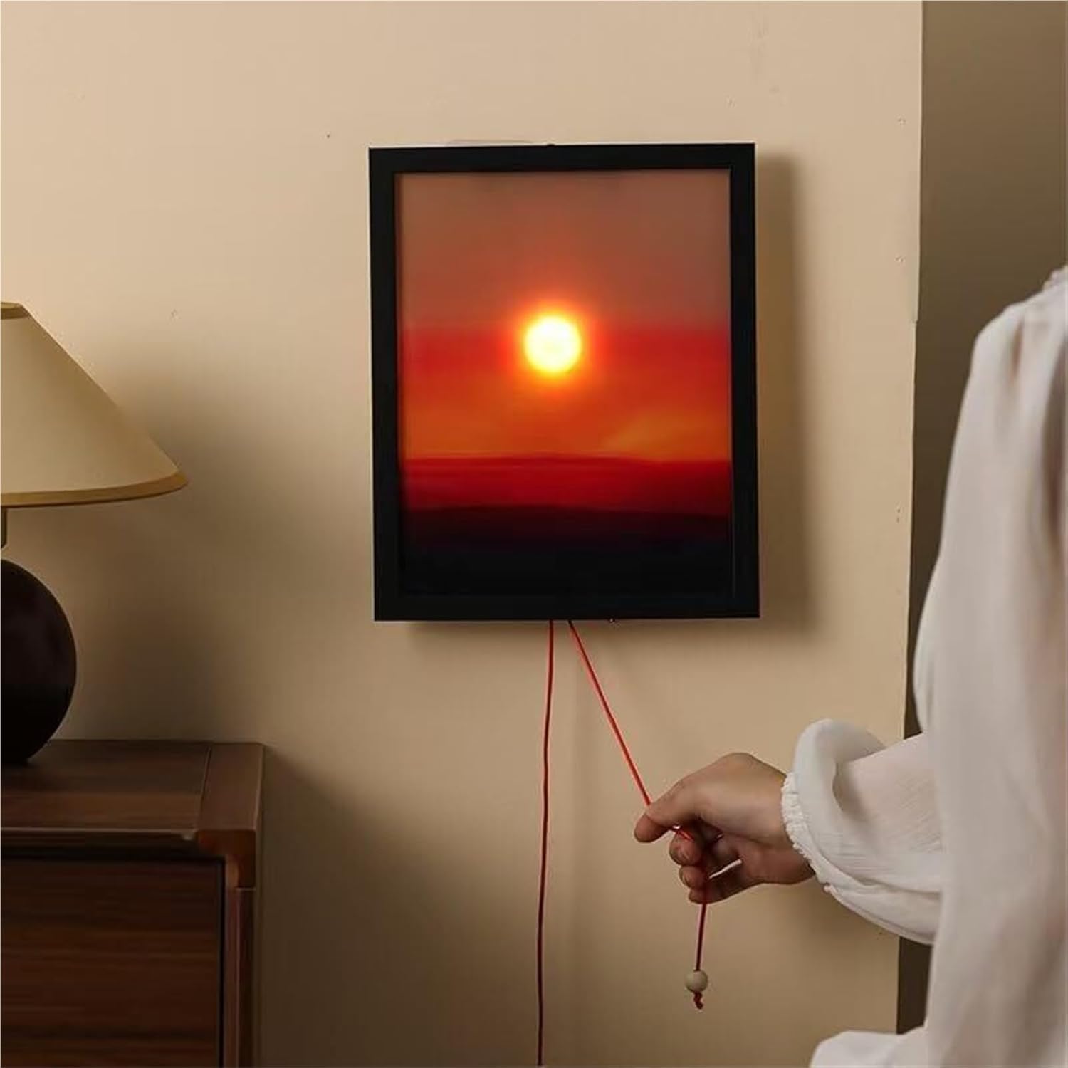 Creative Sunset Hand-Pull Lamp