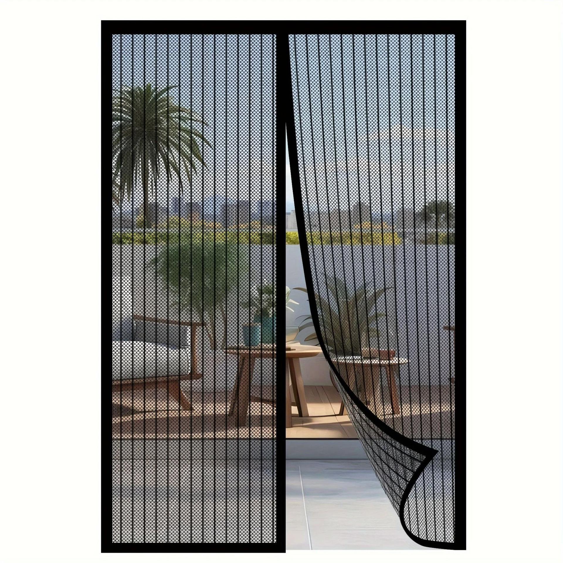Heavy Duty Magnetic Screen Door Self Closing Mesh Curtain for Insect Protection