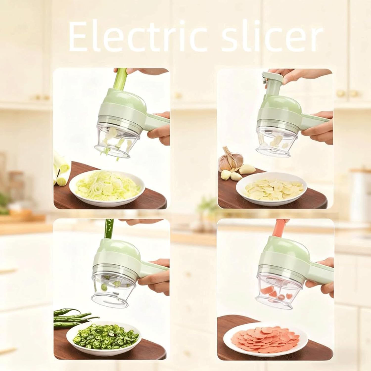 4-in-1 Electric Vegetable Chopper