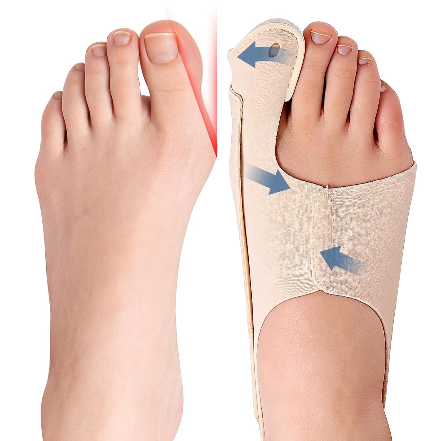 Bunion Corrector 2-Pack for Women & Men, Ultra-Thin Toe Splint