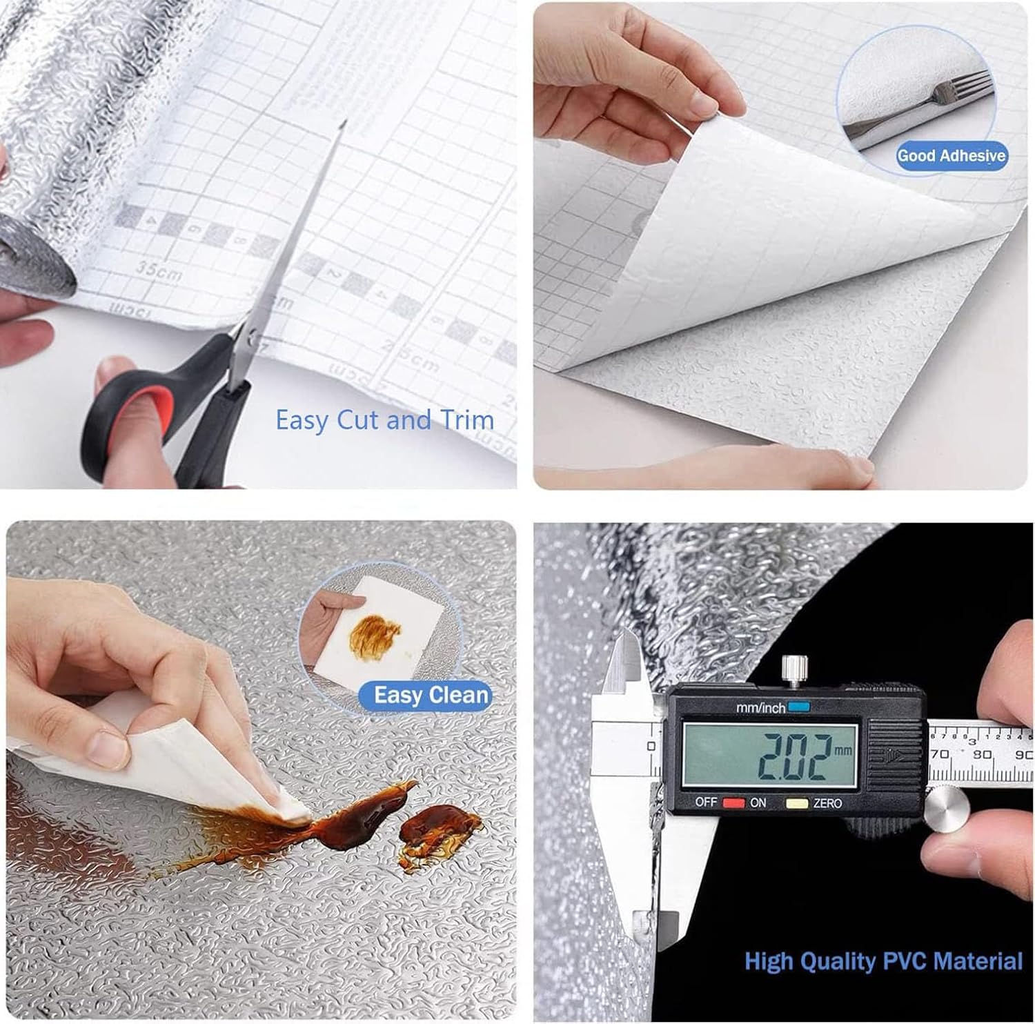 Kitchen Waterproof Oil Proof Aluminum Foil Sticker 🧽