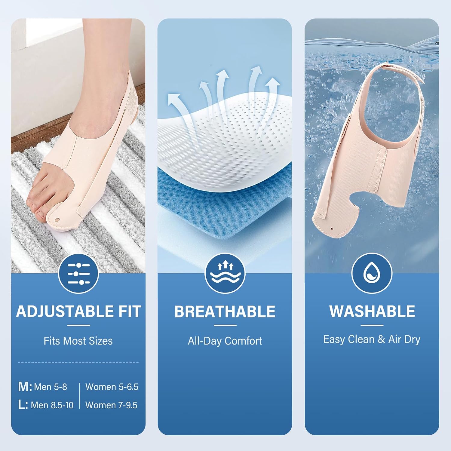 Bunion Corrector 2-Pack for Women & Men, Ultra-Thin Toe Splint