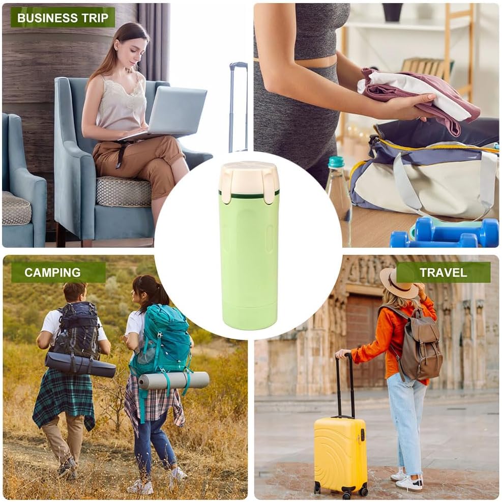 4 in 1 Travel Dispenser, 4 Pack Travel Bottles for Toiletries, Leak Proof Travel Size Containers, Portable Containers for Shampoo Lotion Conditioner Cream