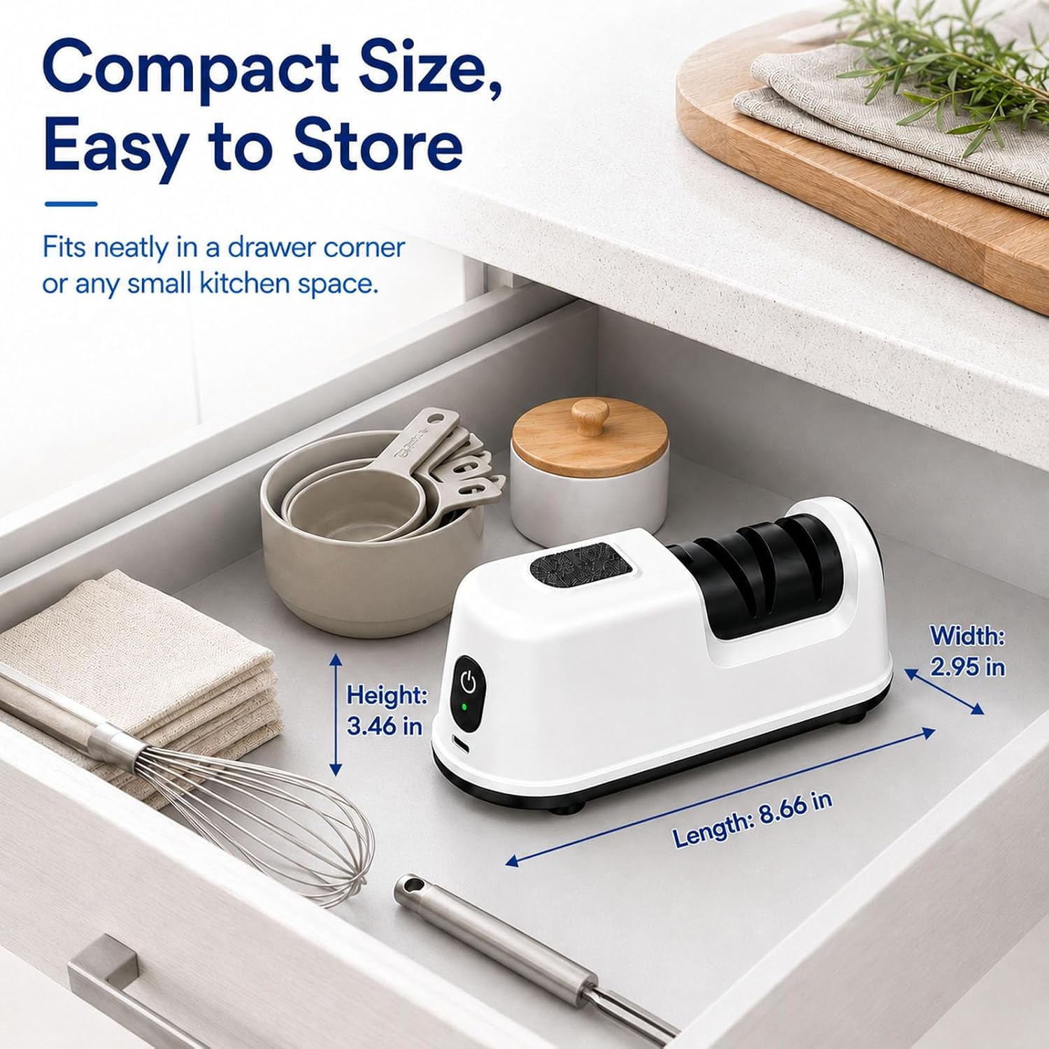 3-Stage Electric & Manual Knife Sharpener