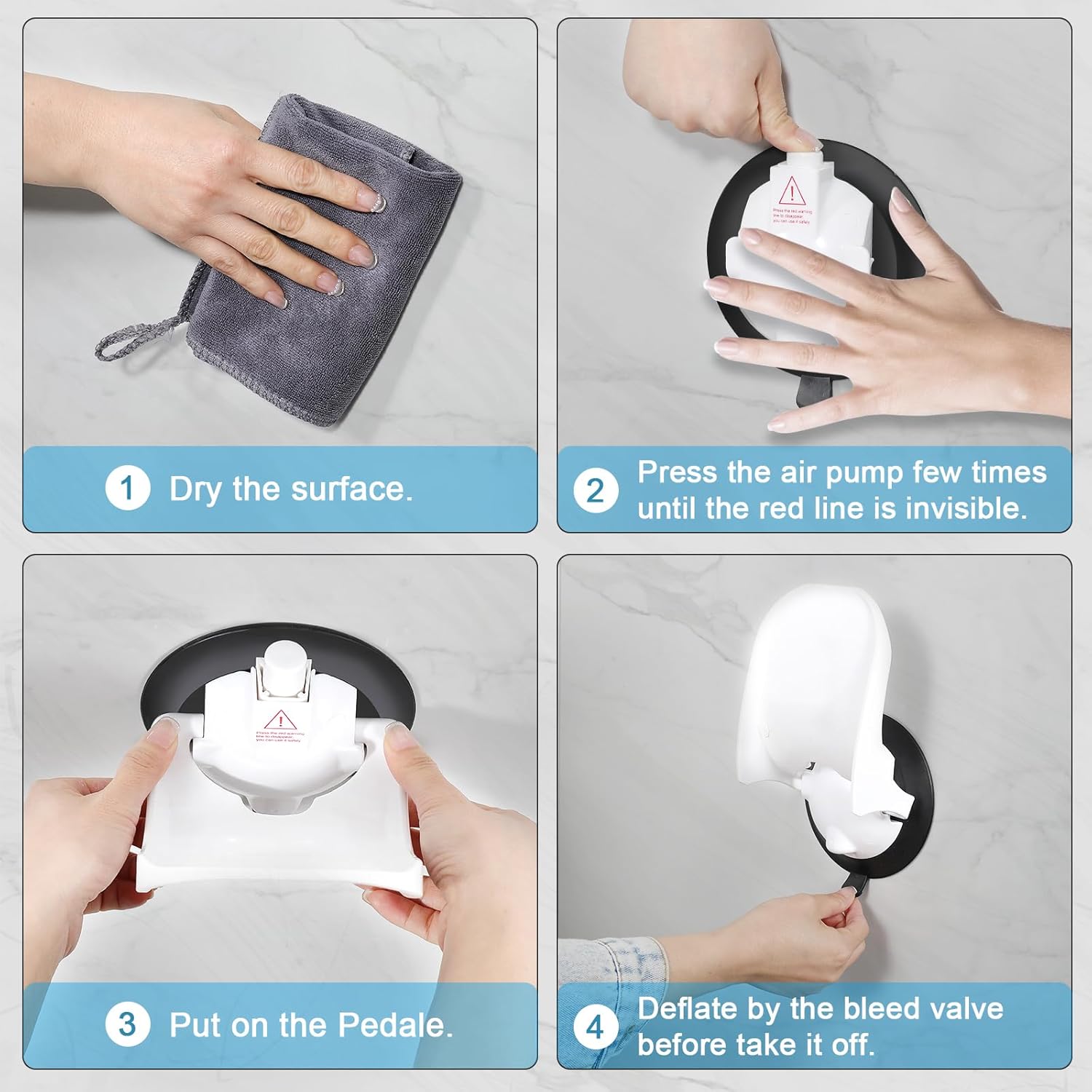 No-drill Bathroom Footrest