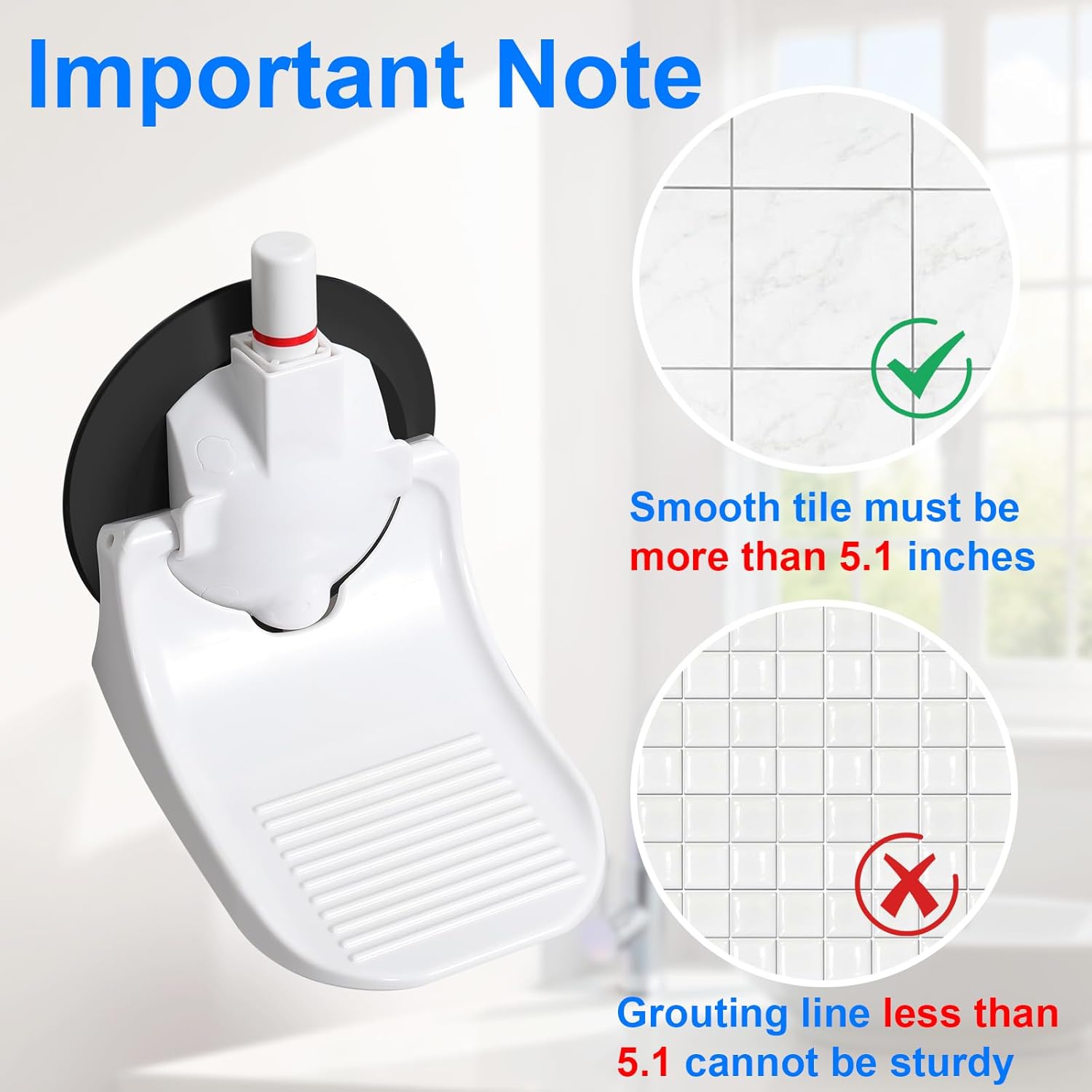 No-drill Bathroom Footrest