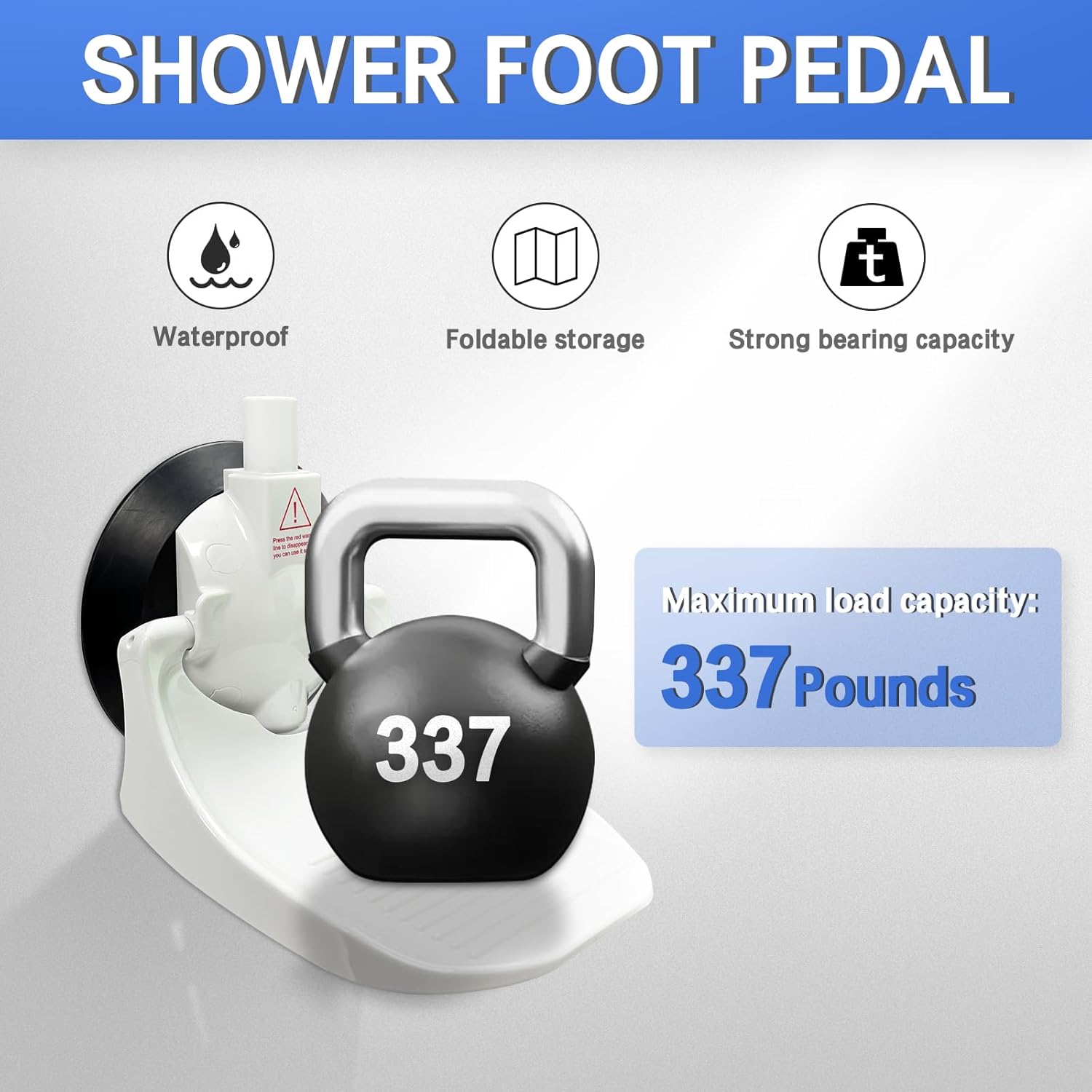 No-drill Bathroom Footrest