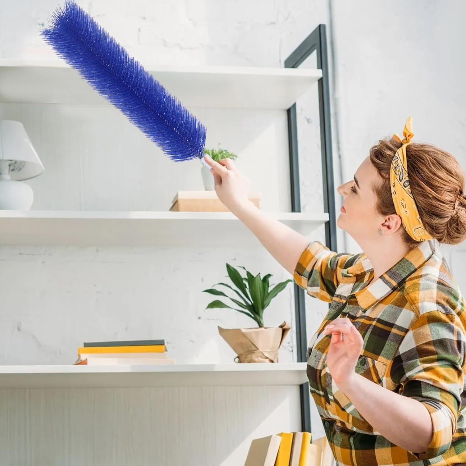 💖🎁Flexible Microfiber Fan Duster Brushes – Reusable Cleaning Tools (2/4 Pack)