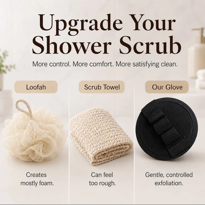 ✨Soft Rubber Exfoliating Shower Glove