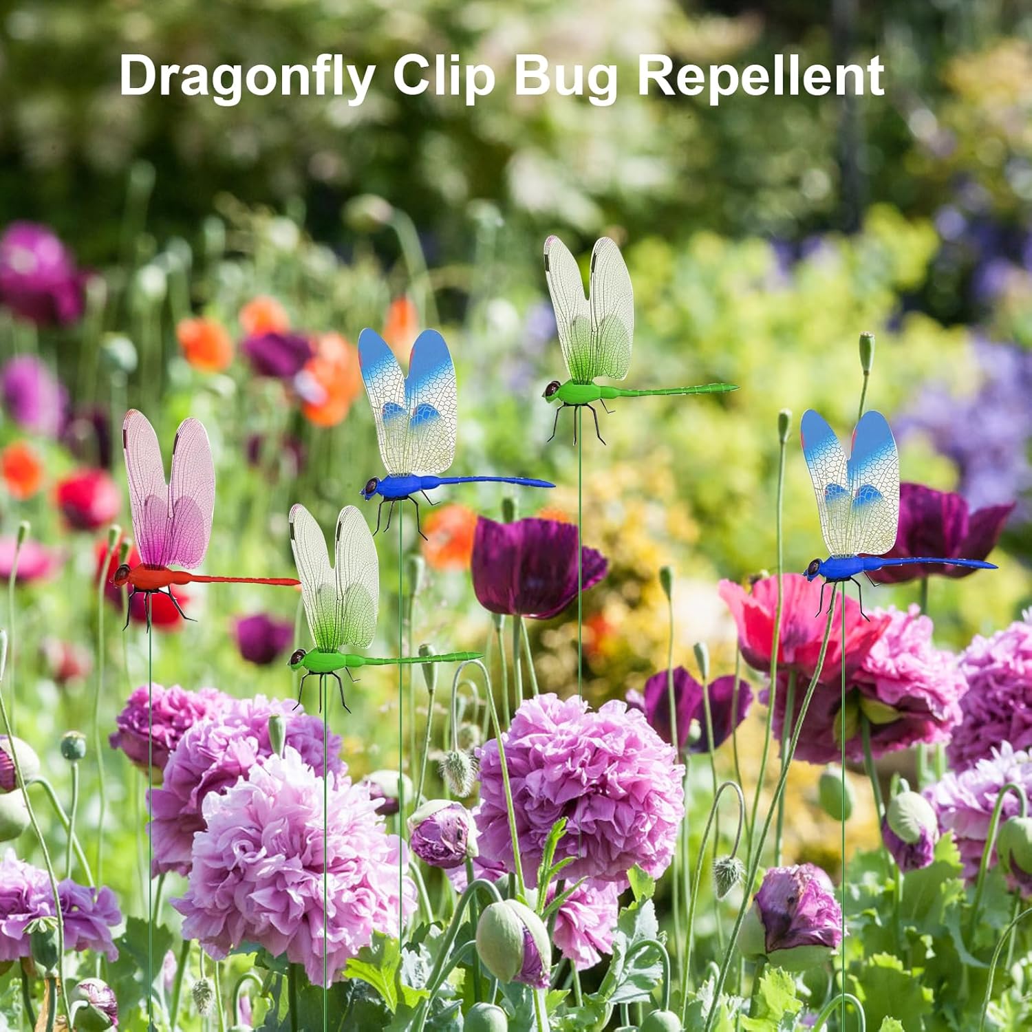 Nature's Defender: 3D Lifelike Dragonfly Deterrent Clips - 12pcs Per Pack