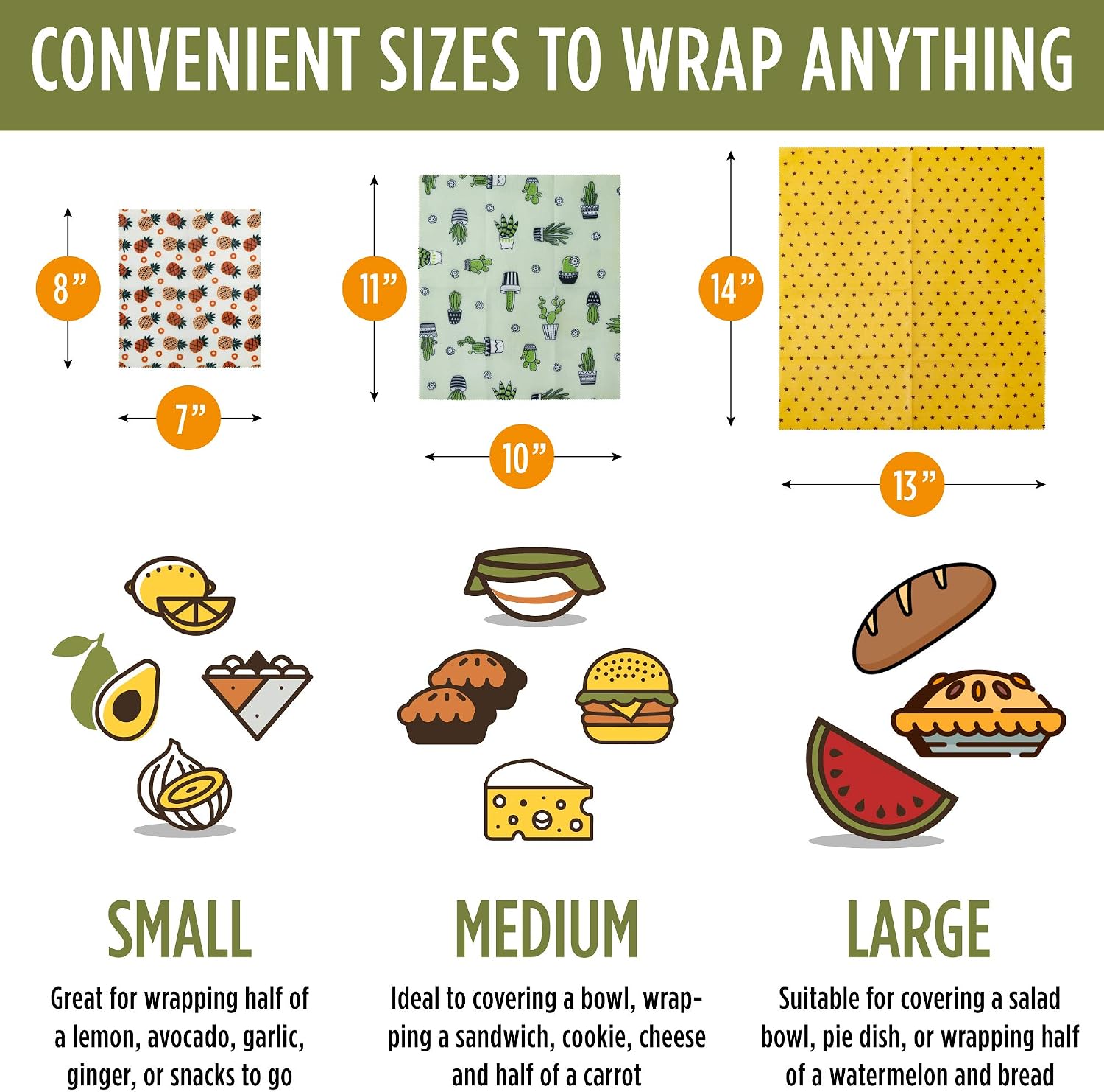 Beeswax Food Wrap – Natural Food Fresh Keeping Wrapping Paper