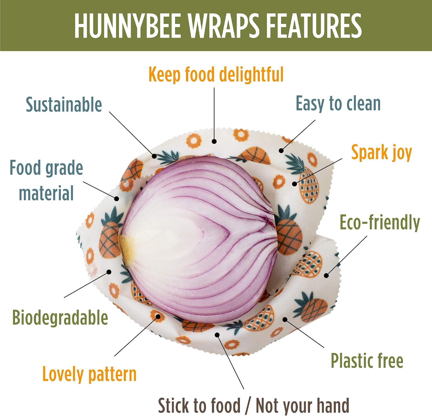 Beeswax Food Wrap – Natural Food Fresh Keeping Wrapping Paper