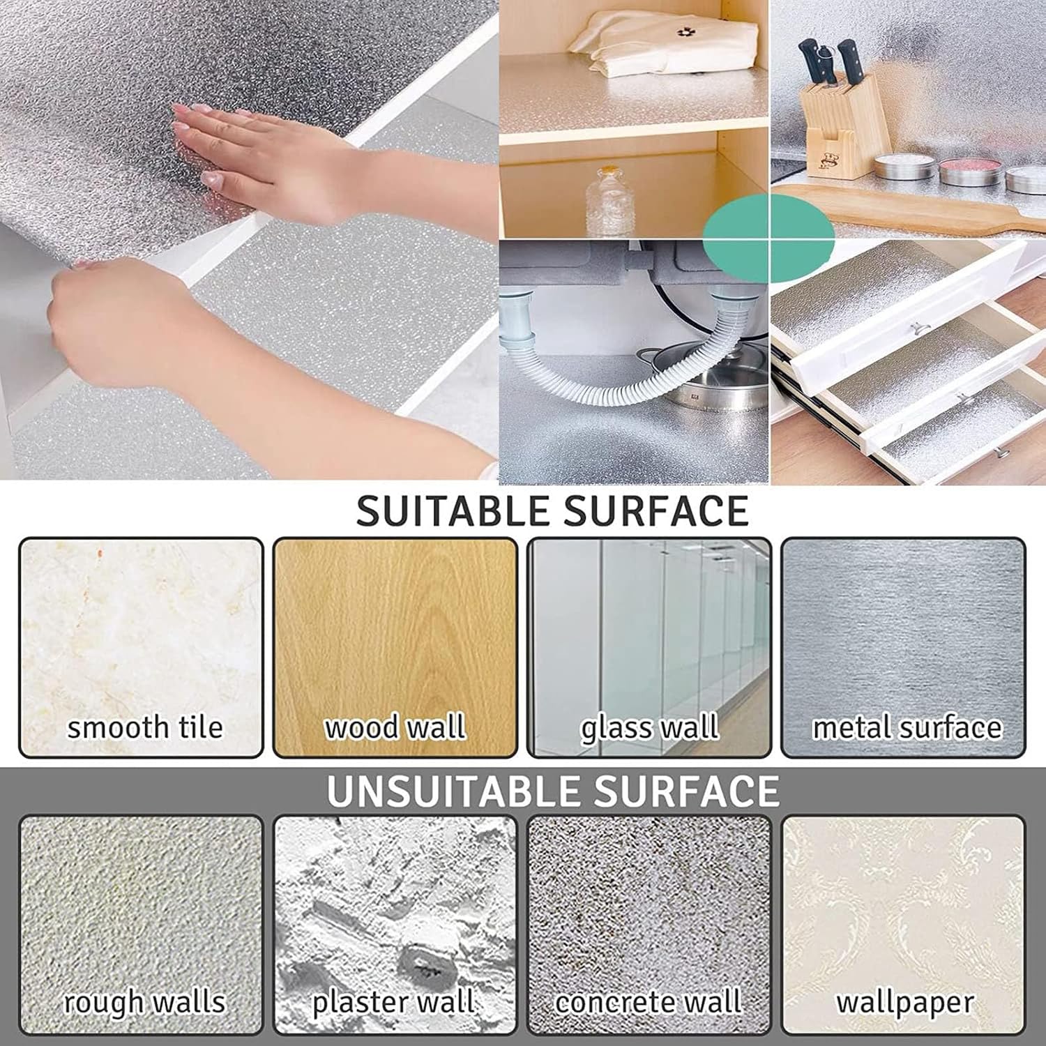 Kitchen Waterproof Oil Proof Aluminum Foil Sticker 🧽