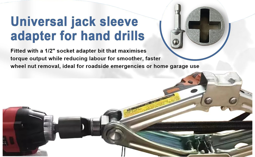 Universal Jack Socket Adapter for Hand Drill