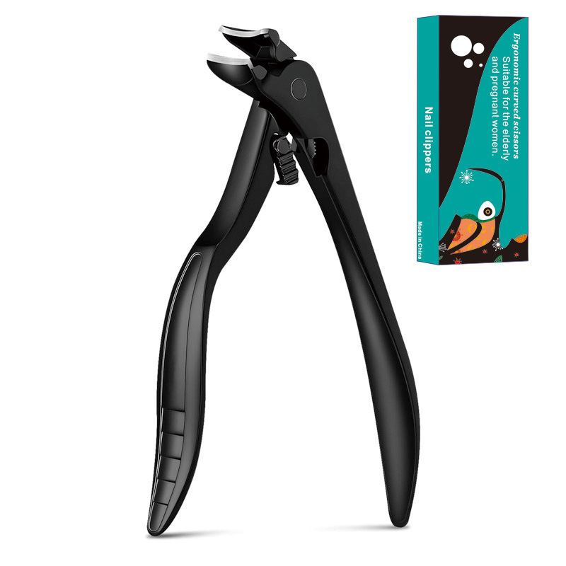 ✂️  Curved Nail Clipper – Ergonomic & Easy for Seniors 🖤