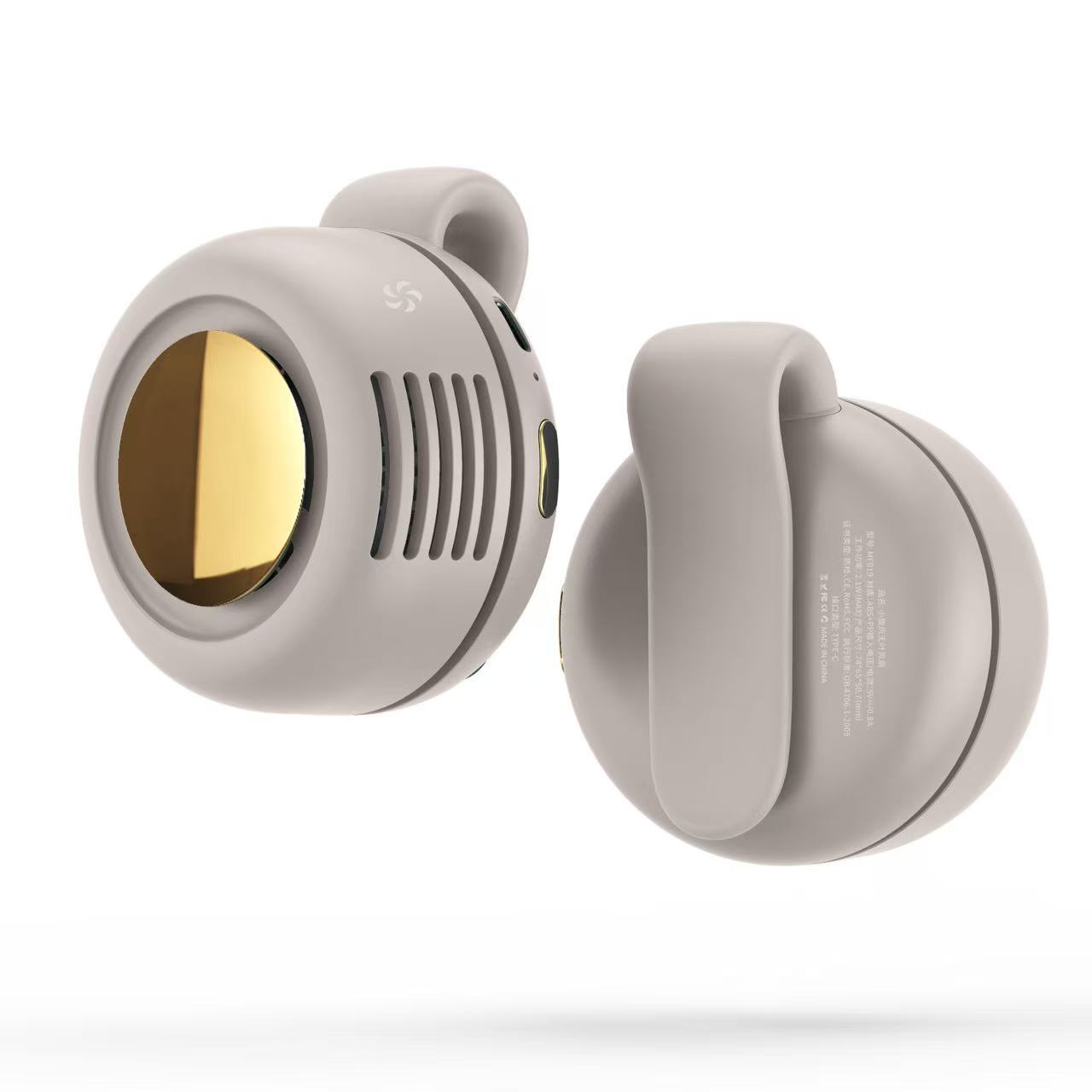 Portable clip-on silent mini bladeless electric fan