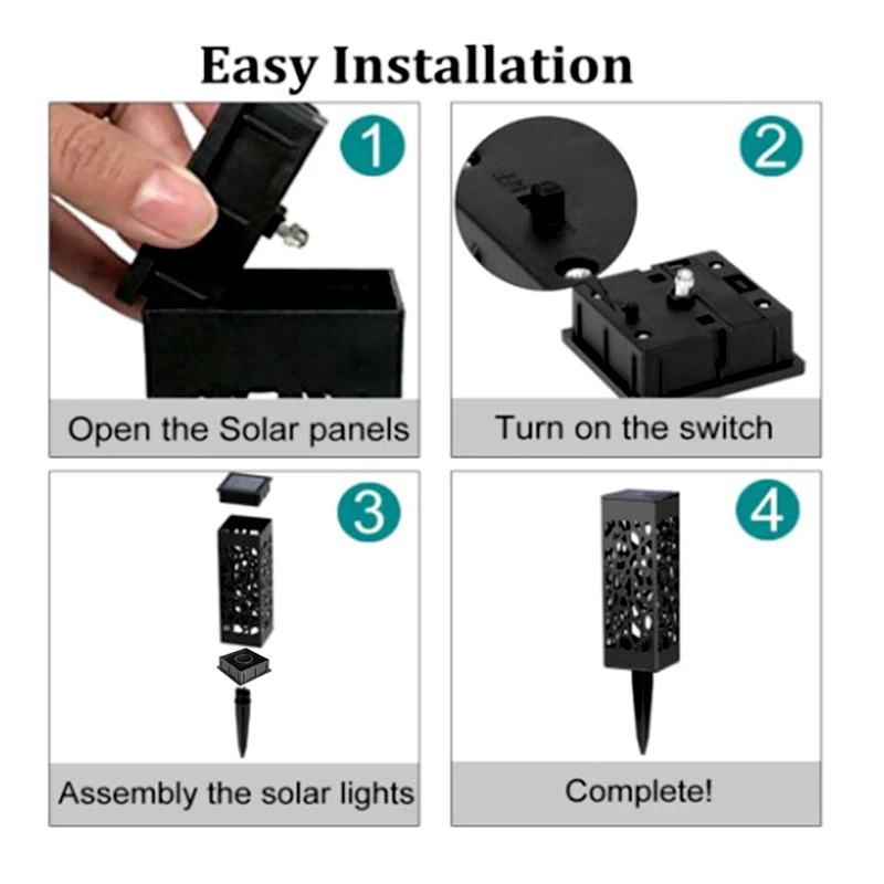 Outdoor solar-powered perforated ground light