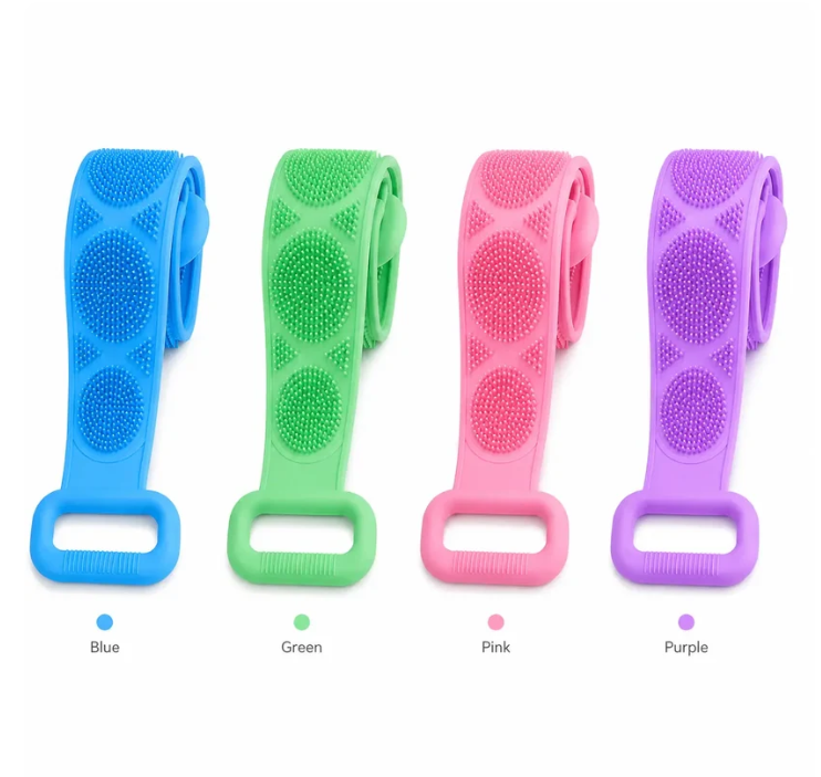🛁Limited-Time 50% OFF 💦Silicone Bath Brush Double-Sided Exfoliating Back Scrubber