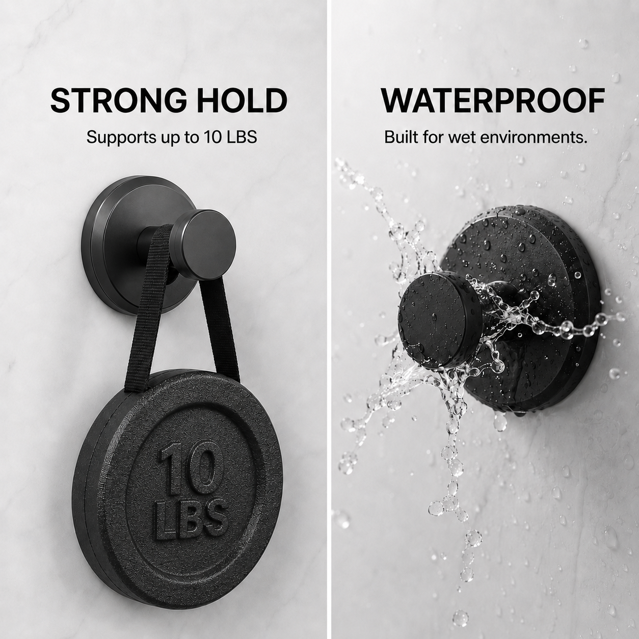 No-Drill Suction Hooks
