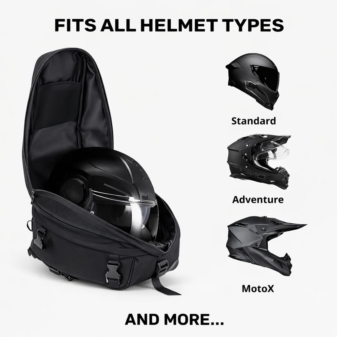 Universal Expandable Motorcycle Tail Bag (25L-38L)