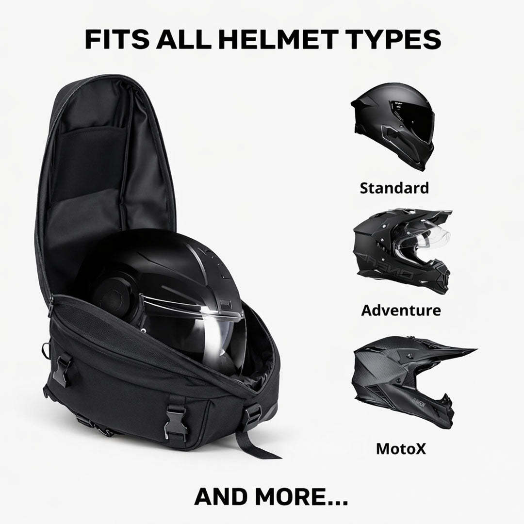 Universal Expandable Motorcycle Tail Bag (25L-38L)