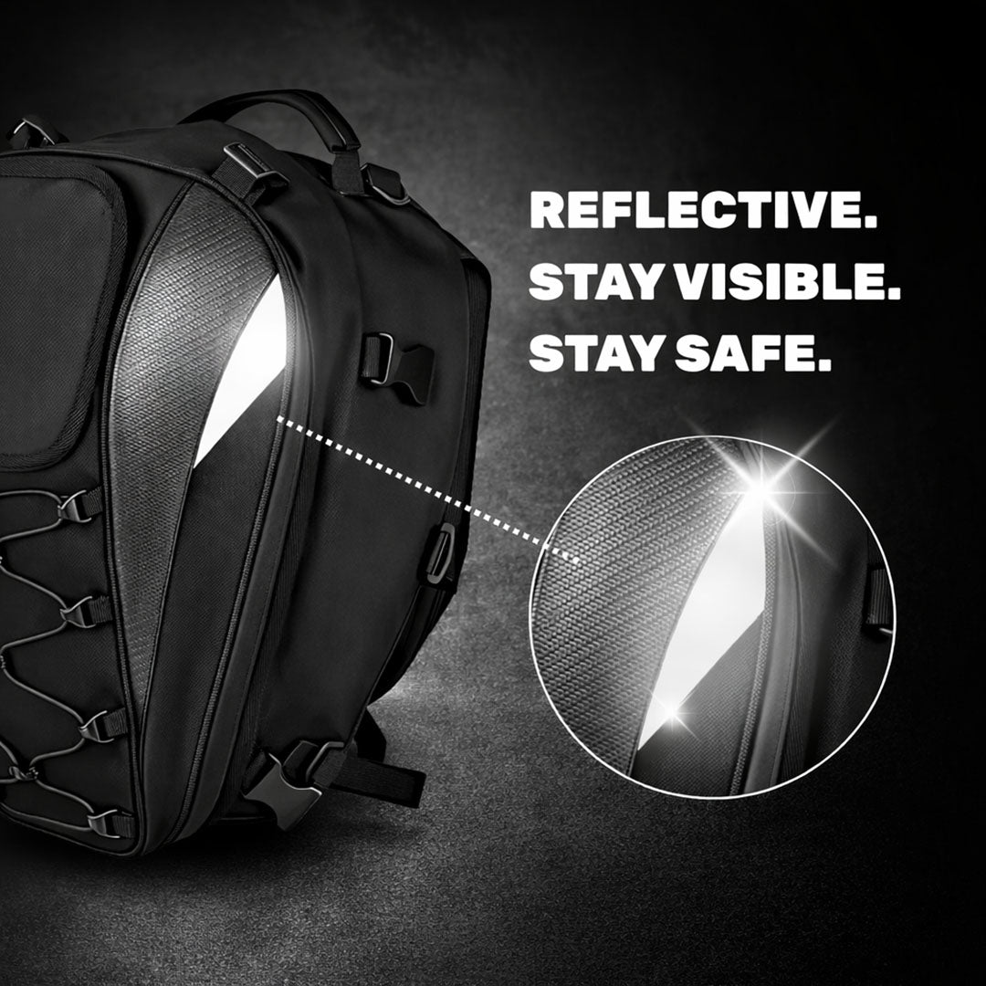 Universal Expandable Motorcycle Tail Bag (25L-38L)