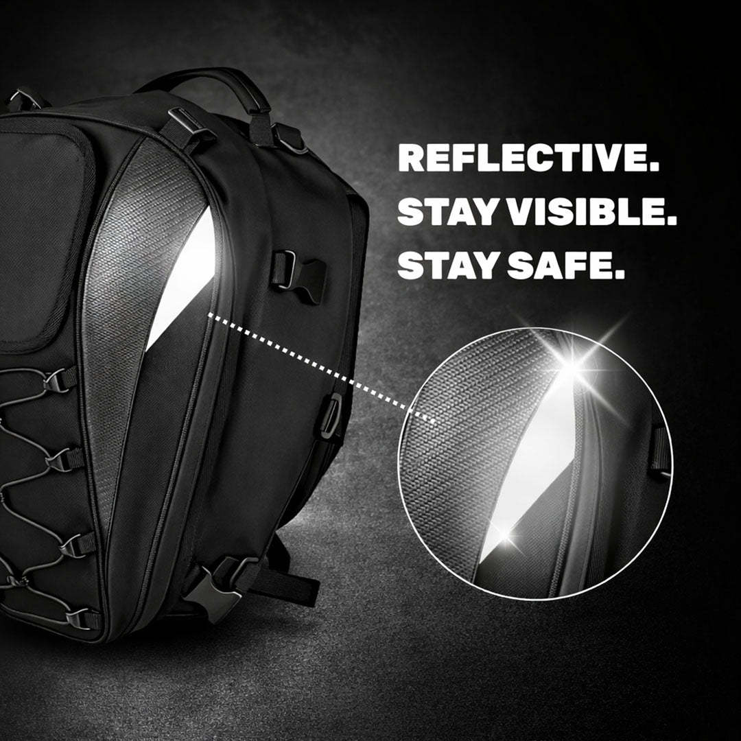 Universal Expandable Motorcycle Tail Bag (25L-38L)