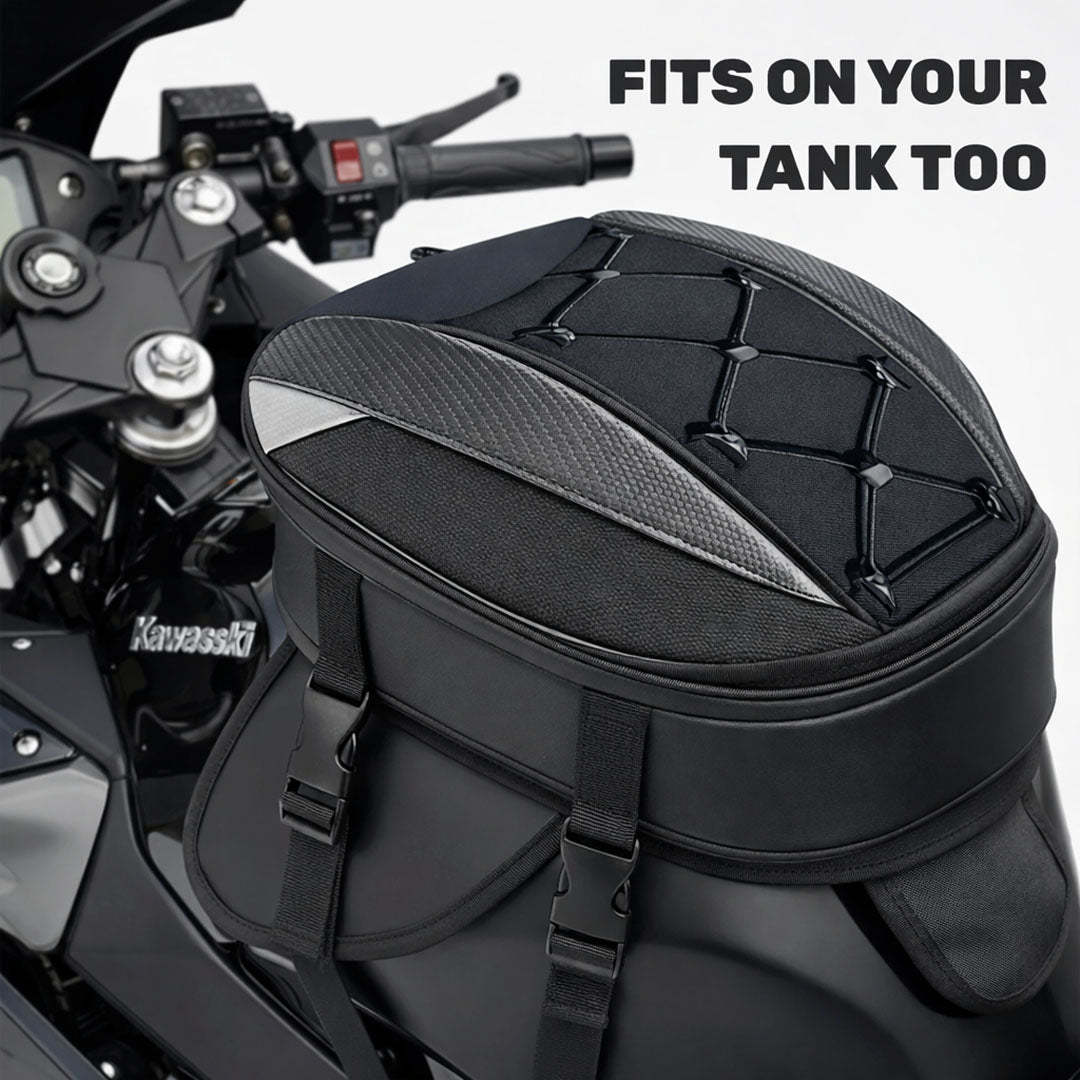 Universal Expandable Motorcycle Tail Bag (25L-38L)