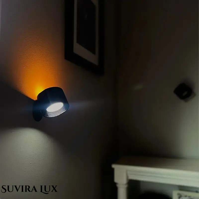 360° Rotating Magnetic Night Light - Portable Touch Remote Control Adjustment