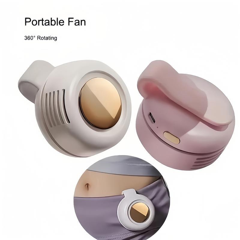 Portable clip-on silent mini bladeless electric fan