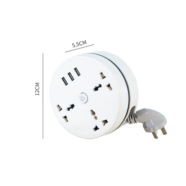 Universal power strip with extension cord