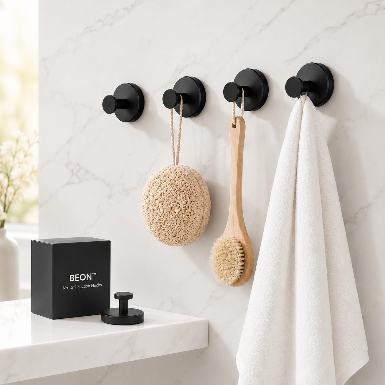 No-Drill Suction Hooks